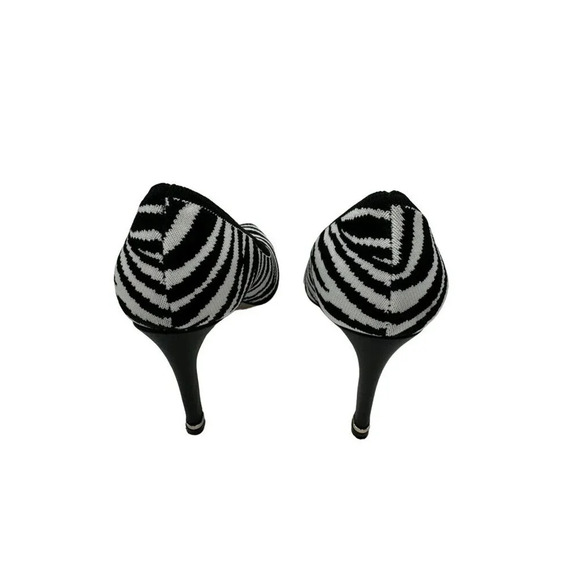Kenneth Cole New York Zebra Print Heels Size 7.5 Animal Print Pointed Toe - Picture 5 of 5